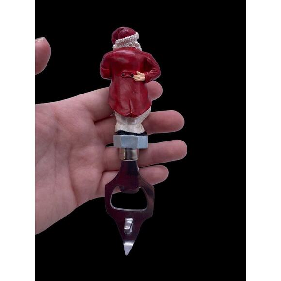 Christopher Radko Bottle Opener Santa Claus Christmas Party Serving Rare 7" - Picture 6 of 7